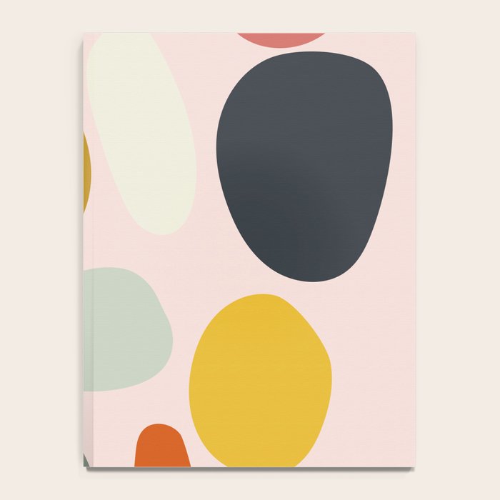 dots and pebbles mid century abstract Notebook Gallery Image 4