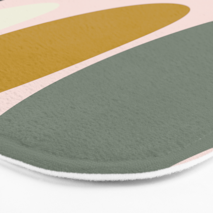 dots and pebbles mid century abstract Bath Mat Gallery Image 3