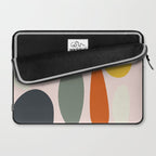 dots and pebbles mid century abstract Laptop Sleeve Gallery Image 2