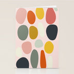 dots and pebbles mid century abstract Stationery Card Gallery Image 2