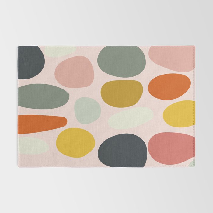 dots and pebbles mid century abstract Rug Gallery Image 2