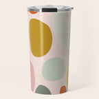 dots and pebbles mid century abstract Travel Mug Gallery Image 1
