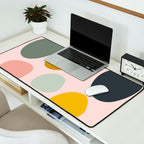dots and pebbles mid century abstract Desk Mat Gallery Image 2