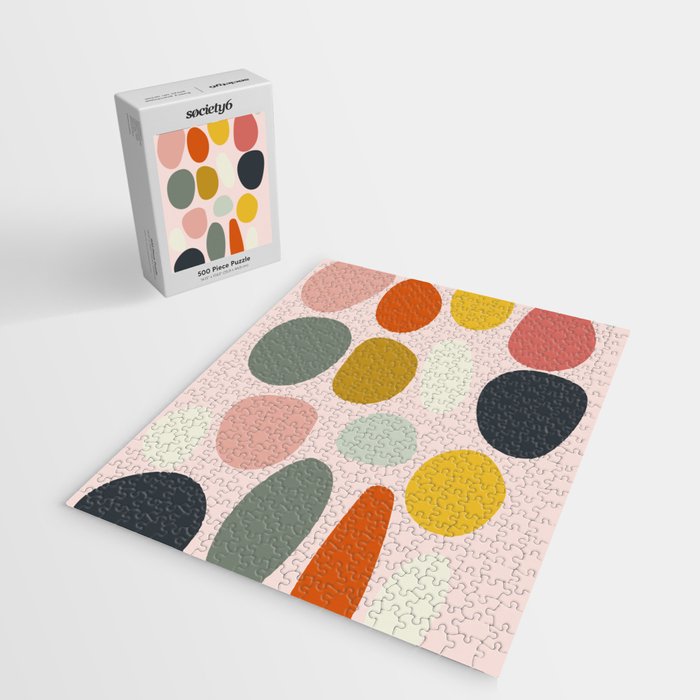dots and pebbles mid century abstract Jigsaw Puzzle Gallery Image 2
