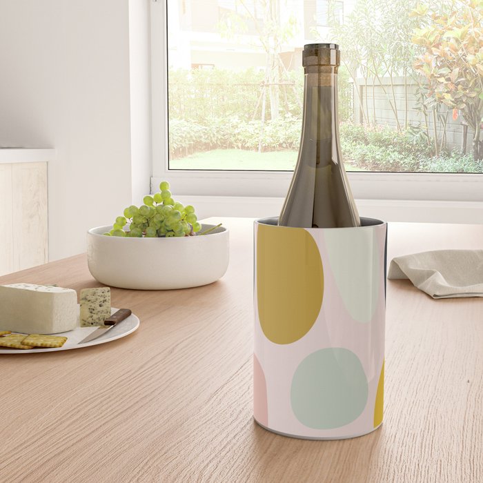 dots and pebbles mid century abstract Wine Chiller Gallery Image 4