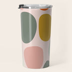 dots and pebbles mid century abstract Travel Mug Gallery Image 3