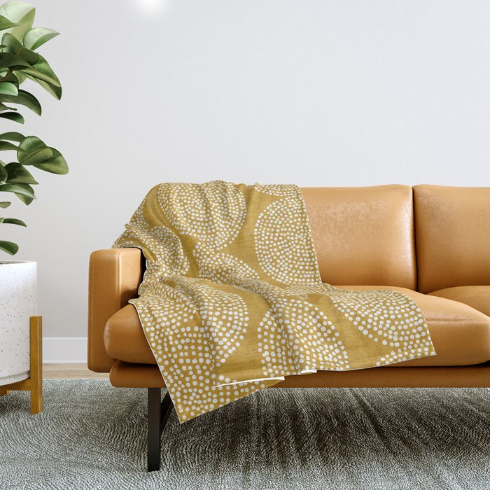 Beech in Gold Throw Blanket Gallery Image 1