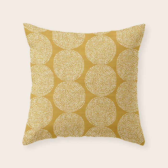 Beech in Gold Throw Pillow Gallery Image 6