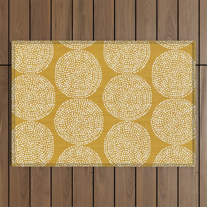 Beech in Gold Outdoor Rug Gallery Image 1