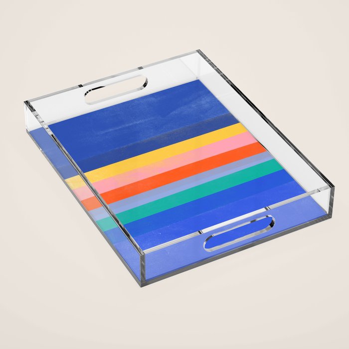 stripe study 37 Acrylic Tray Gallery Image 1