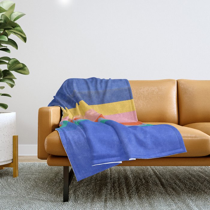 stripe study 37 Throw Blanket Gallery Image 1