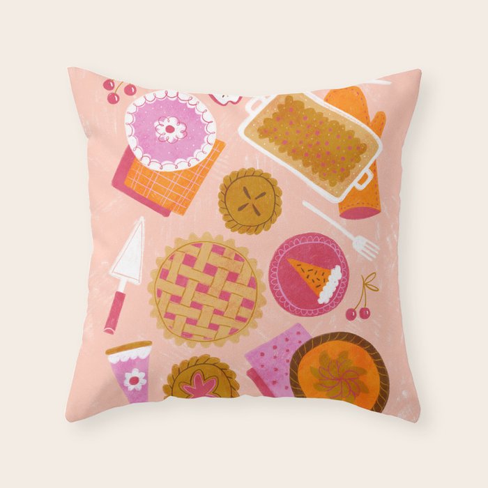 Pie Party Throw Pillow Gallery Image 1