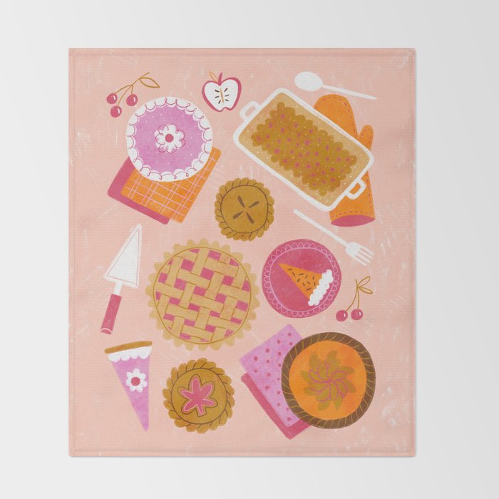 Pie Party Throw Blanket Gallery Image 2