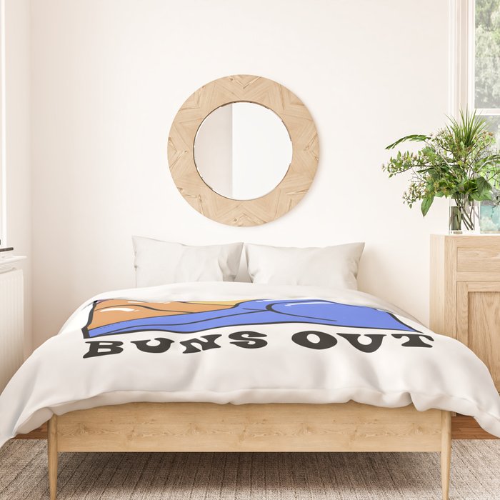 Sun's Out Buns Out (with Lettering) Duvet Cover Gallery Image 3