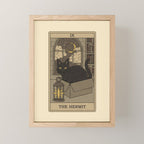 The Hermit - Cats Tarot Mini Art Print Gallery Image 1