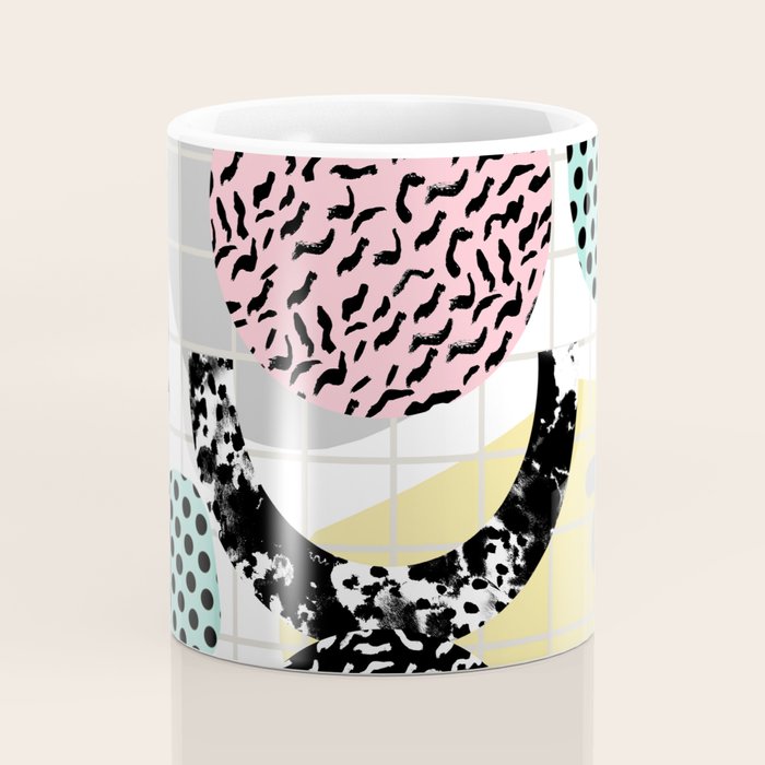 Righteous - abstract minimal throwback retro memphis style art decor wacka design Coffee Mug Gallery Image 4
