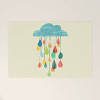cloudy with a chance of rainbow Welcome Mat Gallery Image 1