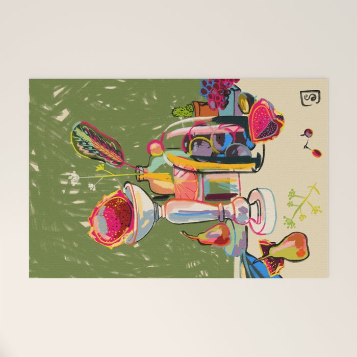 STILL LIFE WITH DRAGON FRUIT Welcome Mat Gallery Image 1