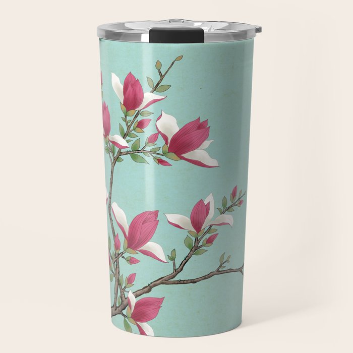 Magnolia : Minhwa-Korean traditional/folk art Travel Mug Gallery Image 1