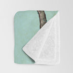 Magnolia : Minhwa-Korean traditional/folk art Throw Blanket Gallery Image 3
