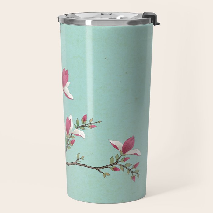 Magnolia : Minhwa-Korean traditional/folk art Travel Mug Gallery Image 2