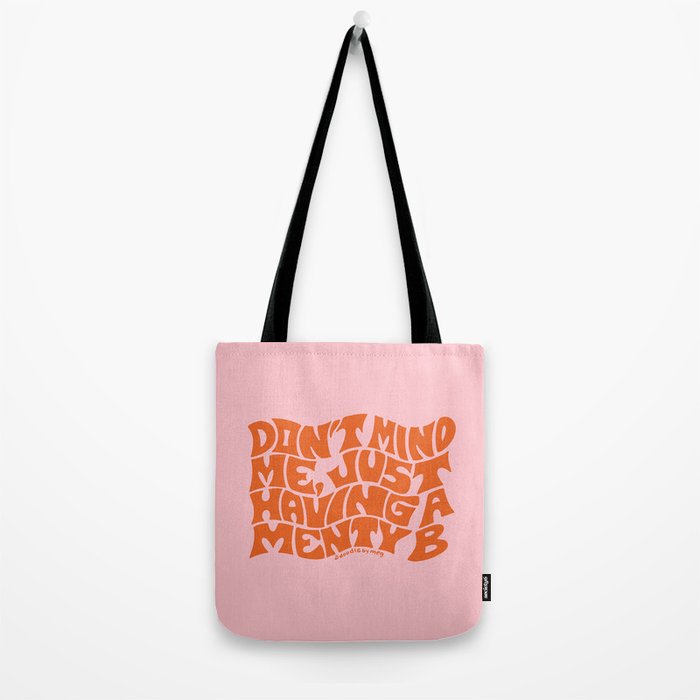 Don't Mind Me in Orange Tote Bag Gallery Image 2