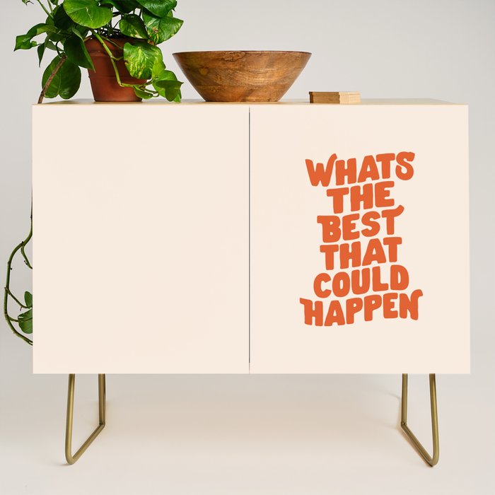 Whats The Best That Could Happen in Peach Fuzz Credenza Gallery Image 1