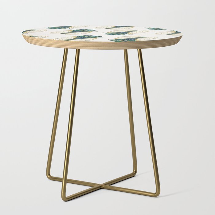 Green & Gold Cicada Side Table Gallery Image 1
