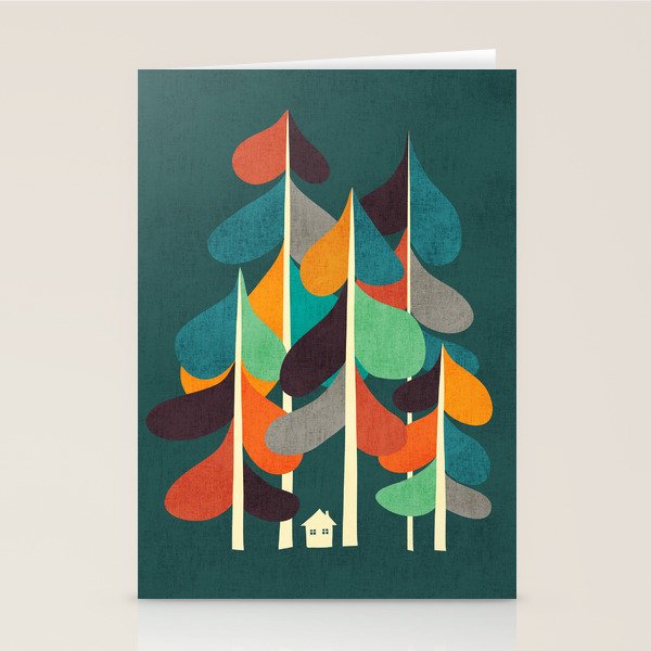 Cabin in the woods Stationery Card Gallery Image 2