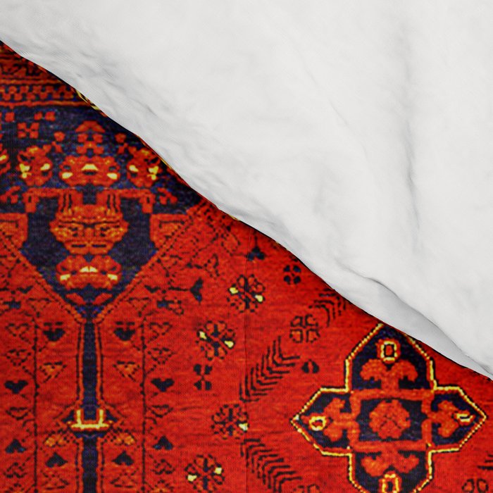 Red Oriental Heritage Bohemian Traditional Moroccan Style Comforter Gallery Image 4