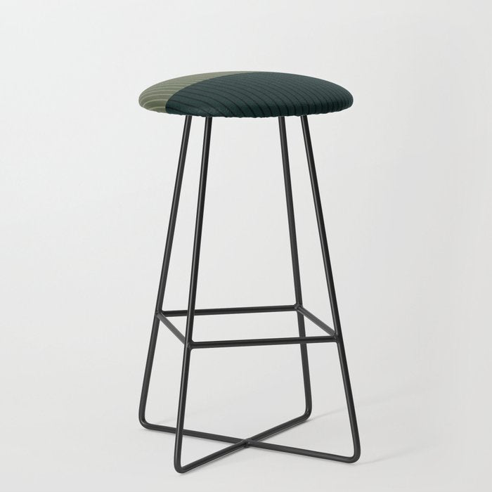 Color Block Lines XXXIX Stool Gallery Image 1