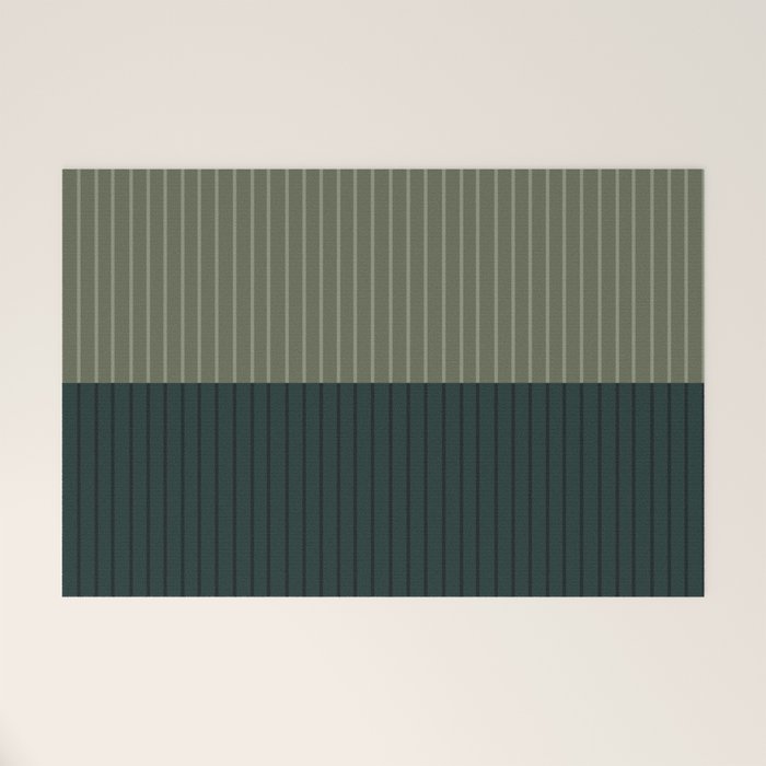 Color Block Lines XXXIX Welcome Mat Gallery Image 1