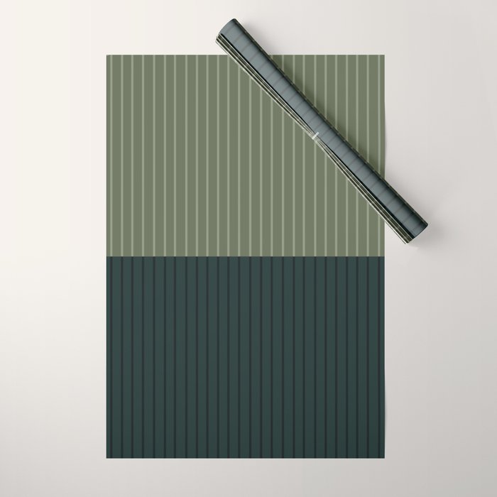 Color Block Lines XXXIX Wrapping Paper Gallery Image 1