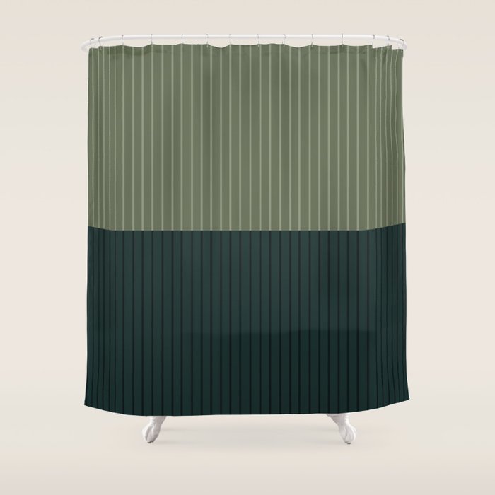 Color Block Lines XXXIX Shower Curtain Gallery Image 1