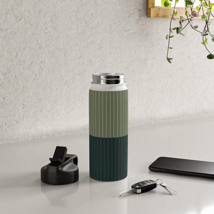 Color Block Lines XXXIX Water Bottle Gallery Image 4