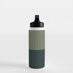 Color Block Lines XXXIX Water Bottle Gallery Image 3