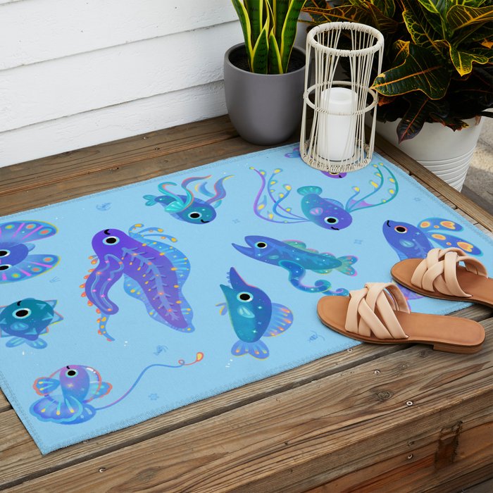 Baby fish Outdoor Rug Gallery Image 2
