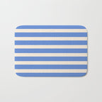 Simple Stripes Pattern - Blue Bath Mat Gallery Image 1