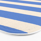 Simple Stripes Pattern - Blue Bath Mat Gallery Image 3