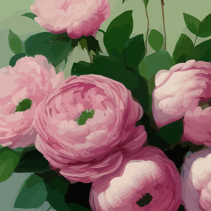 Pink Peonies and Roses in a Green Vase Coffee Mug Gallery Image 2