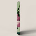 Pink Peonies and Roses in a Green Vase iPhone Case Gallery Image 2