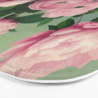 Pink Peonies and Roses in a Green Vase Bath Mat Gallery Image 3