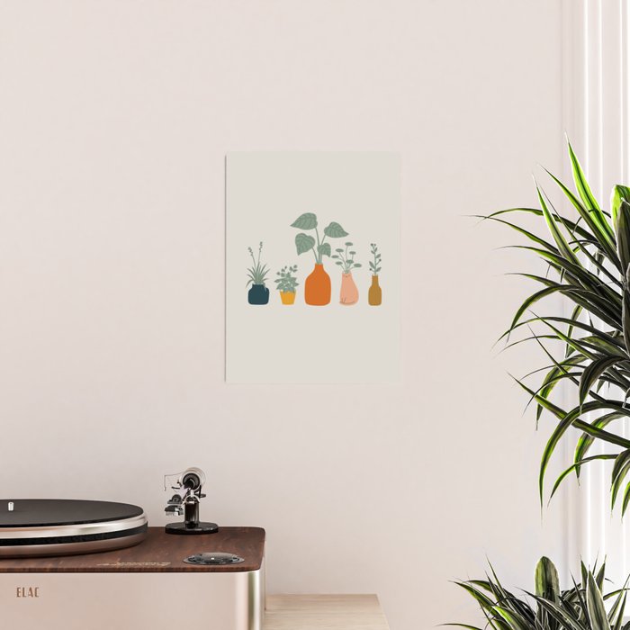 Cat and Plant 9 Poster Gallery Image 2