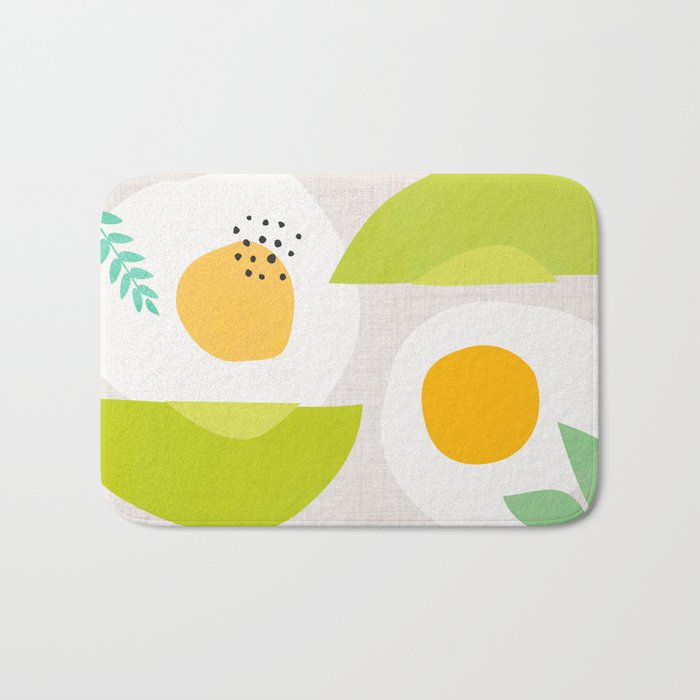 Minimal Avocado and Eggs Bath Mat Gallery Image 1