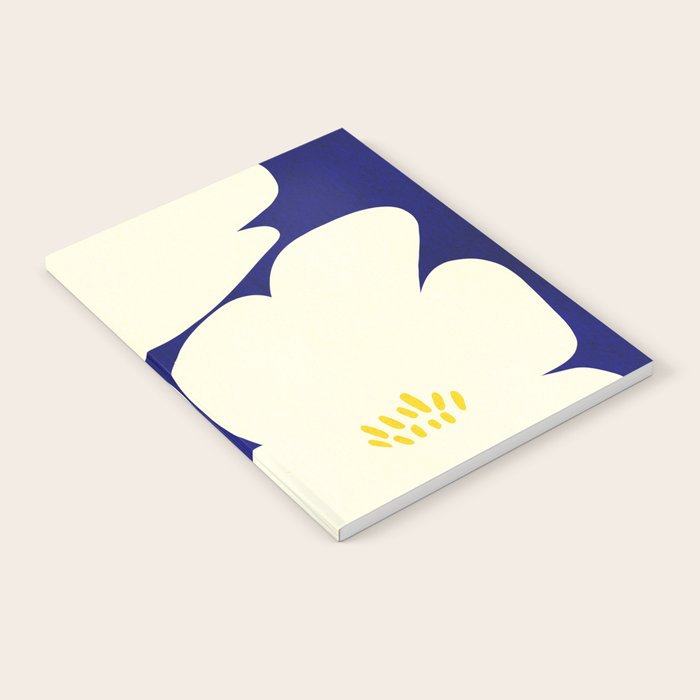 Abstract botanical 52-blue Notebook Gallery Image 2