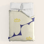 Abstract botanical 52-blue Duvet Cover Gallery Image 6