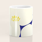 Abstract botanical 52-blue Coffee Mug Gallery Image 4