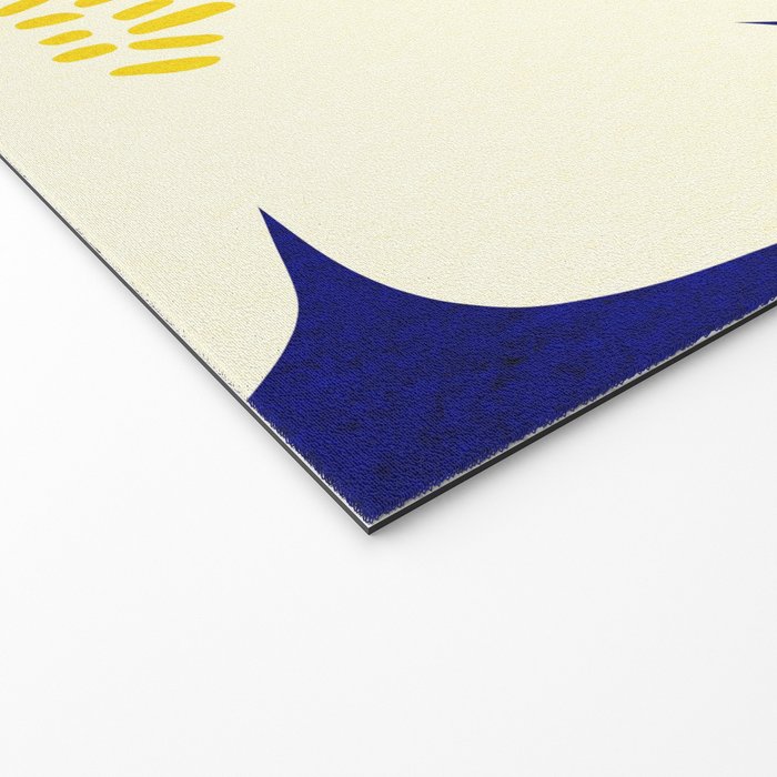 Abstract botanical 52-blue Welcome Mat Gallery Image 2