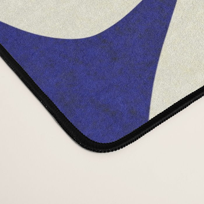 Abstract botanical 52-blue Desk Mat Gallery Image 4