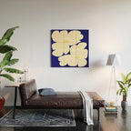 Abstract botanical 52-blue Wood Wall Art Gallery Image 2